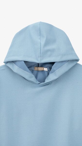 Купить Худи однотонный женский GENUA G01138-0005 XS Голубой Артикул: 2000999488641 Фото №8
