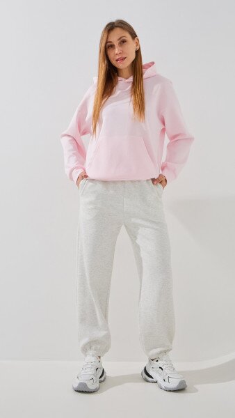 Купить Худи однотонный женский GENUA G01138-0006 XL Розовый Артикул: 2000999427619 Фото №5