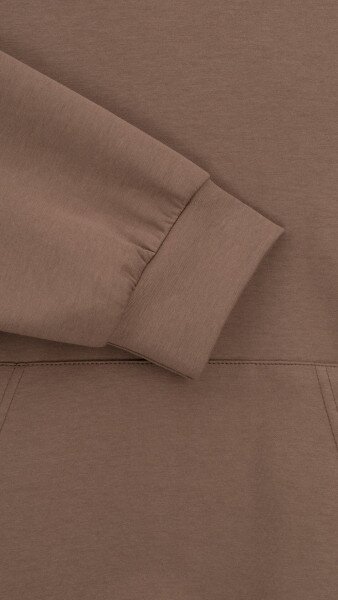 Купить Худи однотонный женский GENUA G01138-0007 3XL Коричневый Артикул: 2000999427022 Фото №9