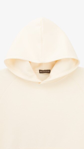 Купить Худи однотонный женский GENUA G01138-0007 L Молочный Артикул: 2000999427053 Фото №7
