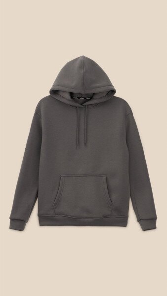 Купити Худі однотонний жіночий LAWA WBC02435 XS Темний графіт Артикул: 2000990909978 Фото №7