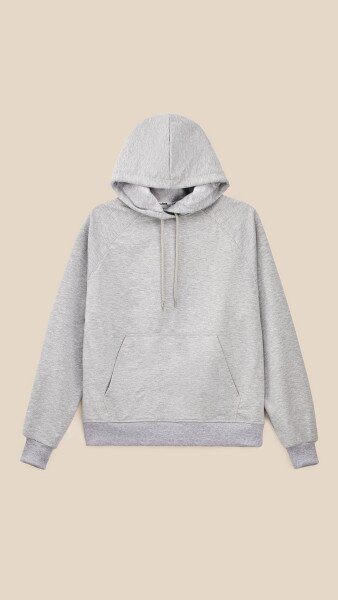 Купить Худи однотонный женский LAWA WBC02461 XS Серый меланж Артикул: 2000999452727 Фото №8