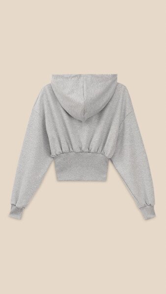 Купить Худи однотонный женский LAWA WTC02480 S Серый меланж Артикул: 2000999471308 Фото №11
