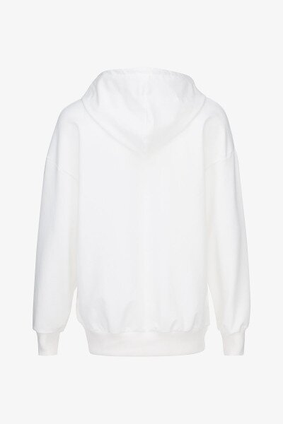 Купить Худи однотонный женский On me 070125 L Белый Артикул: 2000990947697 Фото №9