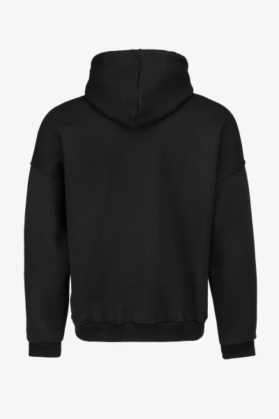 Купить Худи с принтом мужской 2209 4XL Черный Артикул: 2000990779595 Фото №8
