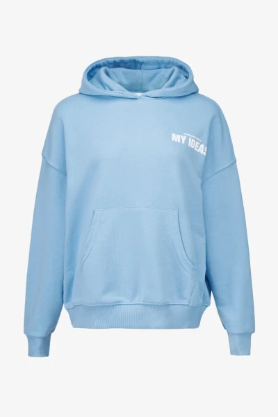 Худи с принтом женский On me Onme-02-OV 3XL Голубой (2000990760050D)  Фото №5