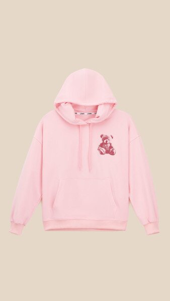Купить Худи с принтом для девочки LAWA P-GB02344 134 см Розовый Артикул: 2000999558849 Фото №6