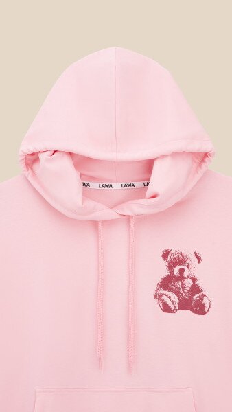 Купить Худи с принтом для девочки LAWA P-GB02344 134 см Розовый Артикул: 2000999558849 Фото №7
