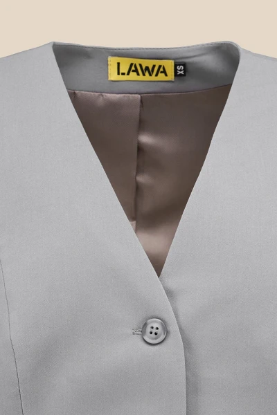 Купити Жилет однотонний жіночий LAWA WTC02425 XL Сірий Артикул: 2000990798725 Фото №8