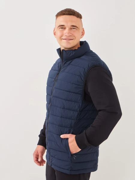 Купить Жилет однотонный мужской GENUA G01201-0002 4XL Темно-синий Артикул: 2000999395475 Фото №4