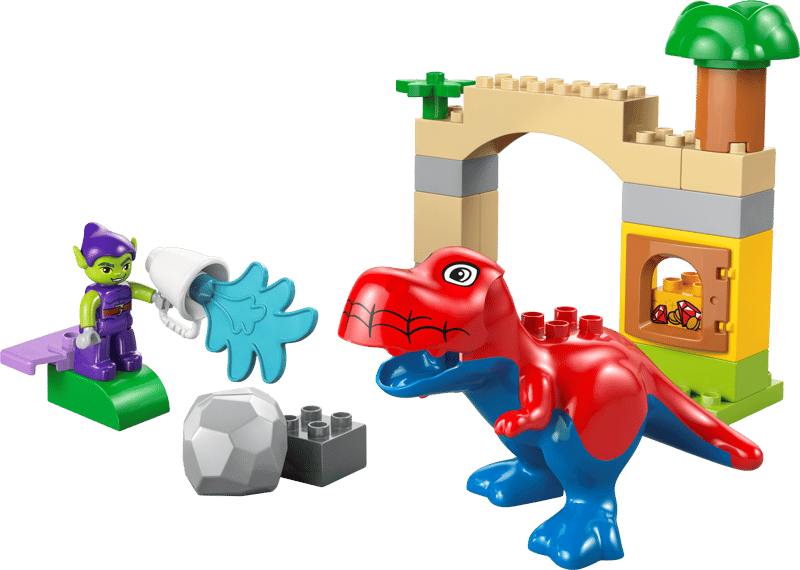 Купить Конструктор "Динозавр Spidey-Rex против Зеленого Гоблина" LEGO 10463 Разноцветный Артикул: 5702018056349 Фото на весь экран №2