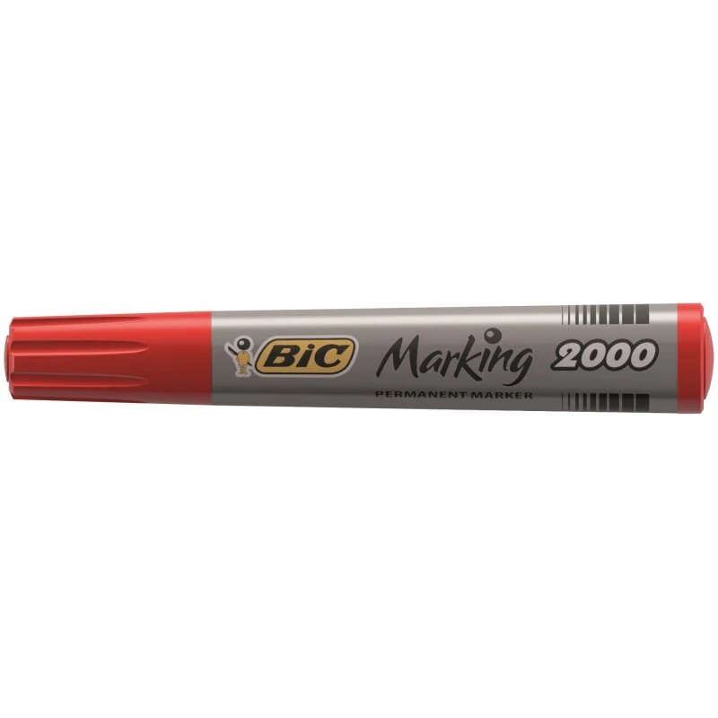 Маркер перманентний BIC 8209133 Червоний (3086129999712)(SC)  Фото №0
