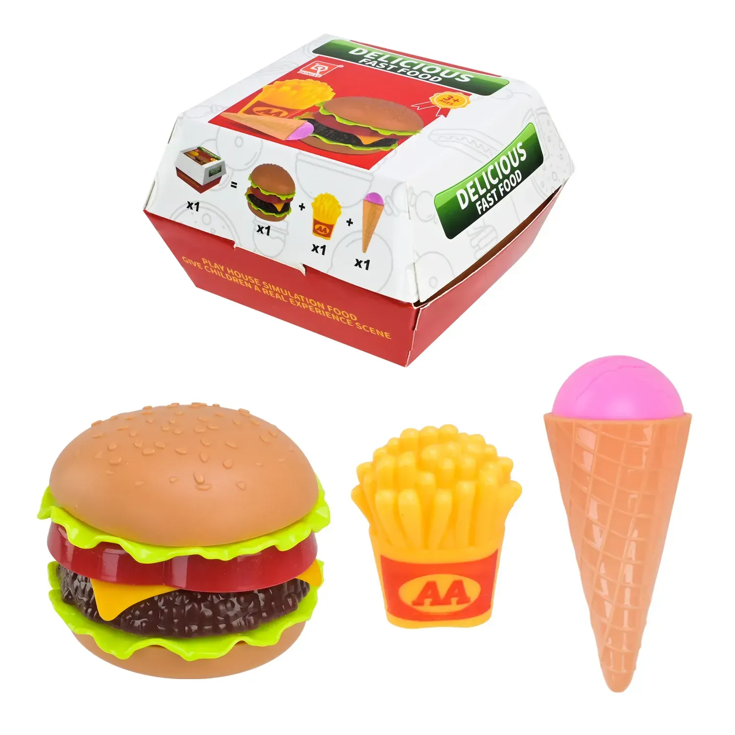 Купить Игрушечный набор продуктов 185-91 Красный Артикул: 2000999380662
