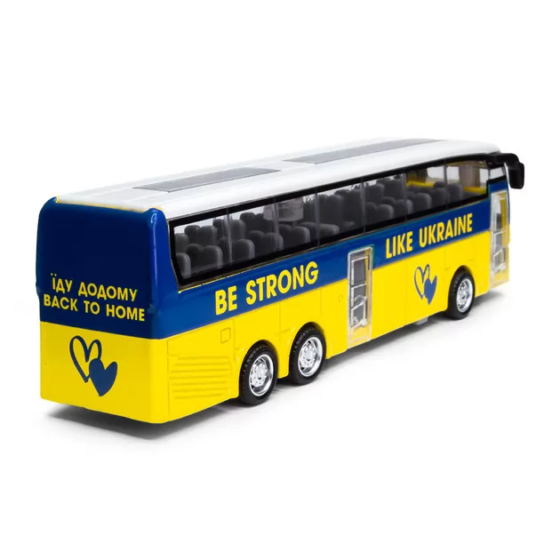 Купити Модель Автобус екскурсійний "Україна" KIDDISVIT 250419CG Різнокольоровий Артикул: 6929552504191 Фото повноекранне №3