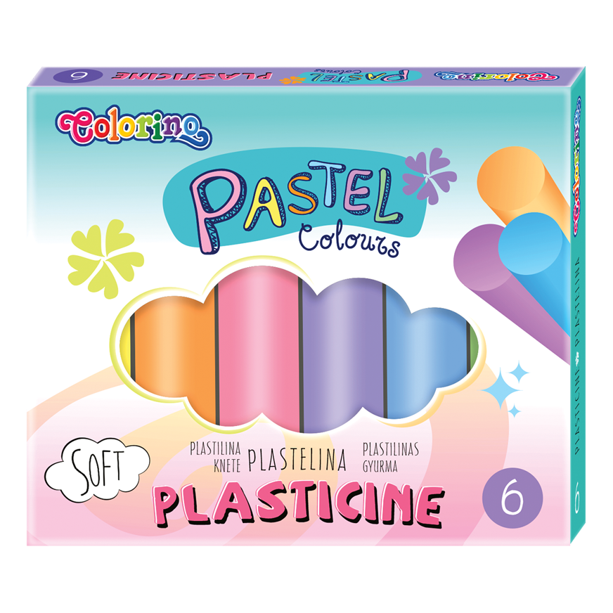 Пластилін 6 кольорів PASTEL COLORINO Malevaro 84972PTR (5907620184972)(SC)  Фото №0
