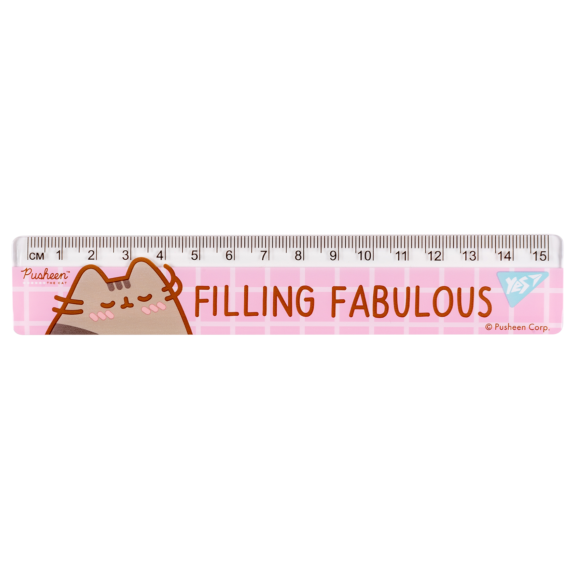 Купить Линейка "Pusheen" YES 370655 15 см Разноцветный Артикул: 5056574435705