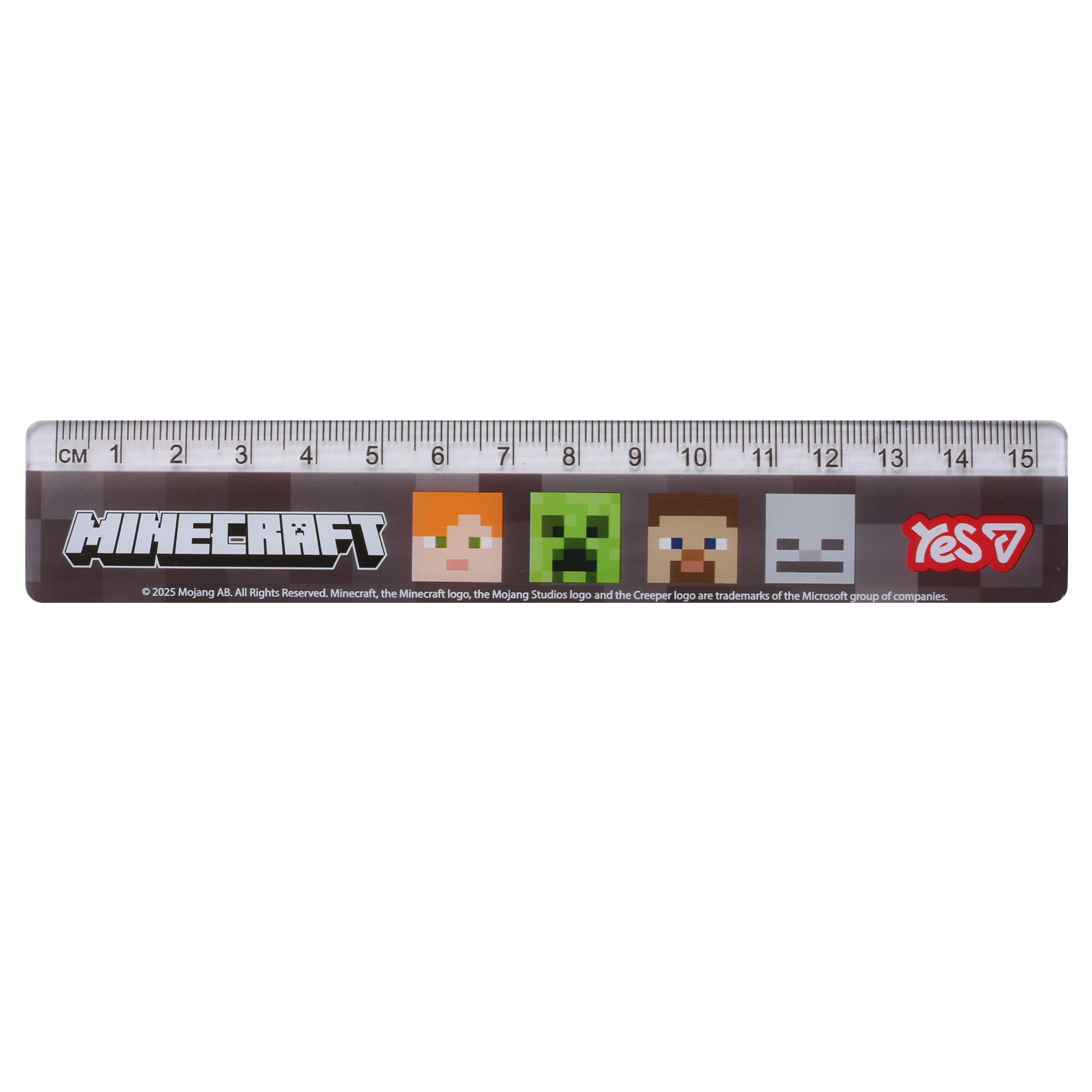 Купити Лінійка "Minecraft" YES 370691 15 см Різнокольоровий Артикул: 5056574463890 Фото повноекранне №2