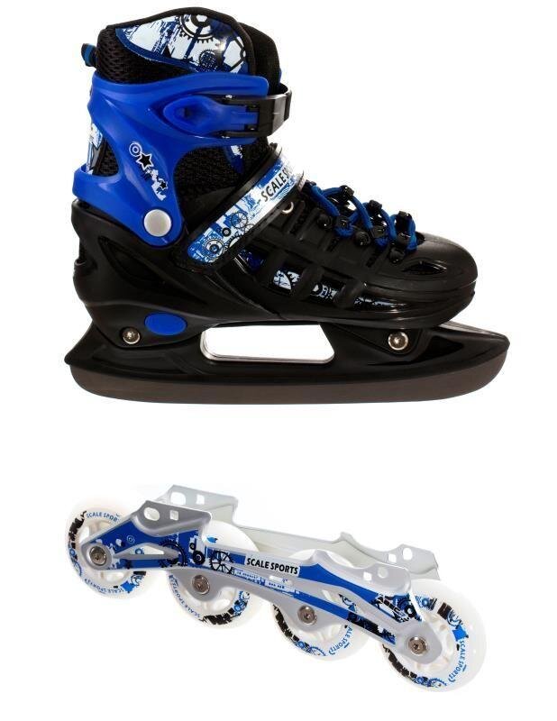 Ролики-ковзани Scale Sport 34-37 Чорно-синій (2000903106029)  Фото №0