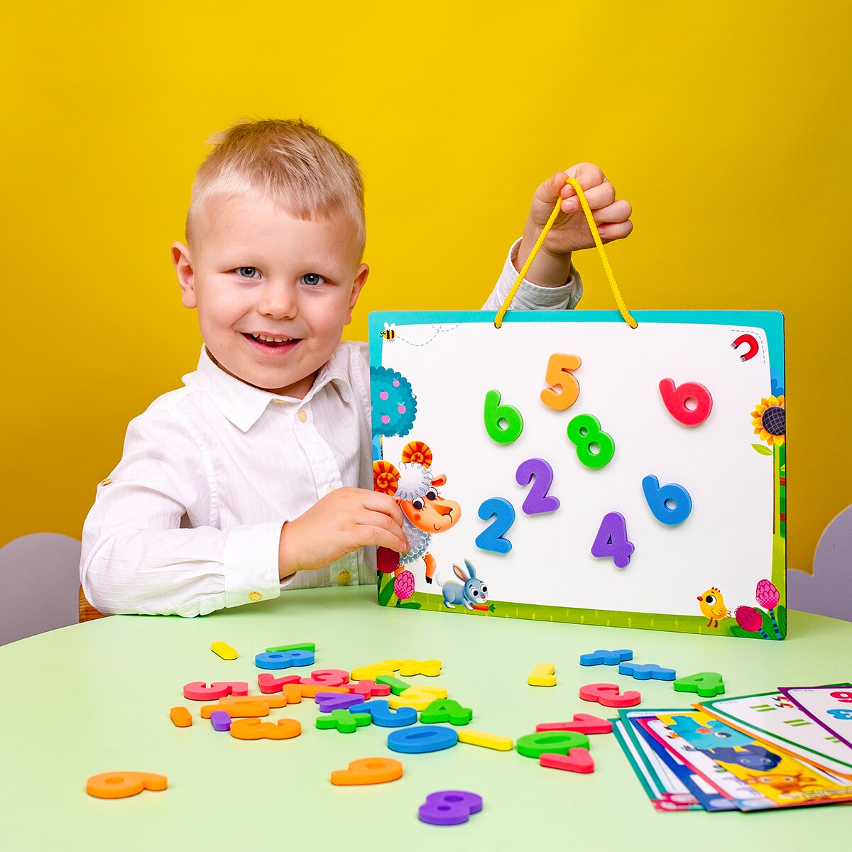 Магнитный набор &quot;Математика с маркером&quot; Vladi Toys VT5411-16 (4820234763177)  Фото №5