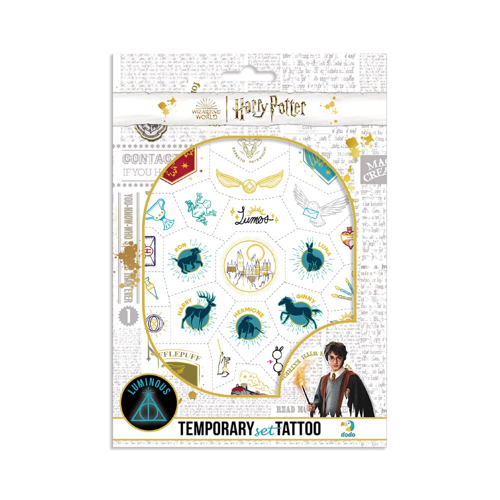 Купити Набір дитячих тимчасових татуювань «Harry Potter. Символи» Dodo 200505 Різнокольоровий Артикул: 4823115908544 Фото повноекранне №1