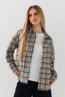 Рубашка с узором для девочки MyChance 2454 134 см Кофейный
