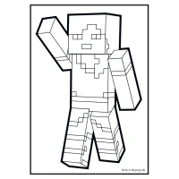 Купить Раскраска "Minecraft" YES 743221 8 л. Разноцветный Артикул: 4823091920158 Миниатюра фотографии № 2