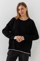 Джемпер однотонний жіночий Park karon 12056 One Size Чорний