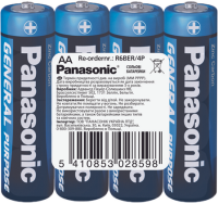 Купить Батарейка PANASONIC АА R06 (5410853028598)​ Артикул: 5410853028598 Миниатюра фотографии № 1