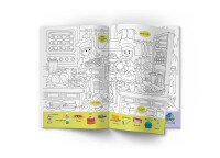 Книга &quot;Віммельбух-розмальовка. Професії&quot; 3306 Різнокольоровий  Фото №0
