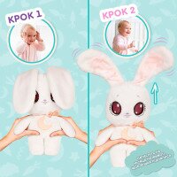 М’яка іграшка &quot;Білий кролик&quot; Peekapets 906785 (8421134906785)  Фото №1