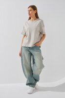 Джинсы Baggy женские On me 4604 34 Голубой