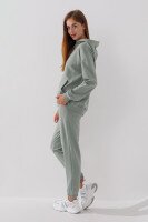 Худі однотонний жіночий On me Onme-04 baza XS Оливковий (2000990035516D)  Фото №0