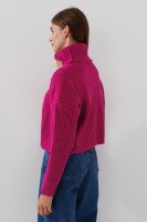 Джемпер однотонный женский Femme 1013 One Size Малиновый (2000989871088W)  Фото №2