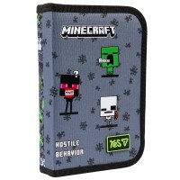 Купити Пенал твердий одинарний з двома клапанами Minecraft Reality Yes 533744 Різнокольоровий Артикул: 5056574462688 Фото мініатюра № 2