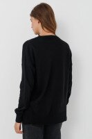 Джемпер однотонний жіночий Park karon 10245 One Size Чорний (2000989979005D)  Фото №3