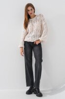 Джемпер однотонний жіночий Femme 2022 One Size Молочний (2000990221407D)  Фото №0