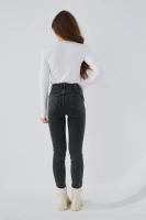 Джинсы Slim Fit женские On me 3103 baza 44 Темно-серый (2000989542124D)  Фото №2