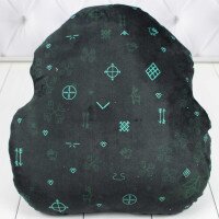 Подушка &quot;Мавка&quot; 2 Копица 00279-50 33 x 32 x 11 см Зеленый (2926900021618)  Фото №0