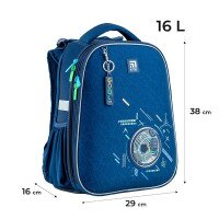 Рюкзак каркасний для хлопчика KITE K24-531M-4 Синій (4063276105950А)(SC)  Фото №0