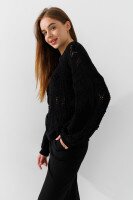 Джемпер однотонний жіночий Femme 2022 One Size Чорний (2000990221414D)  Фото №2