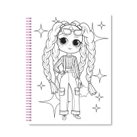 Набір для творчості серія &quot;COLORING FUN&quot; розмальовка з олівцями на пружині &quot;Для дівчат&quot; Апельсин НТ-39-01 Різнокольоровий  Фото №0