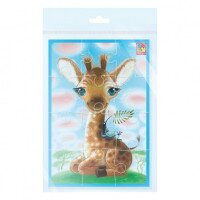 М&#039;які пазли А5 &quot;Жираф&quot; Vladi Toys VT1103-94 (4820234764457)  Фото №0