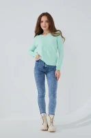 Джинси Slim Fit жіночі On me 2910 baza 32 Синій (2000989542148D)  Фото №0