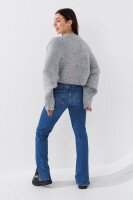Джемпер однотонный женский Femme 10100 One Size Серый (2000990184450W)  Фото №2