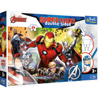 Пазли + розмальовка Trefl 41007 &quot;Разом сильніші&quot; Marvel: Месники (24 ел. SUPER MAXI) (5900511410075)