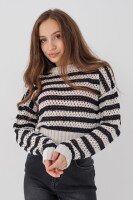 Джемпер с узором женский Femme 2020 One Size Молочно-черный (2000990221421D)