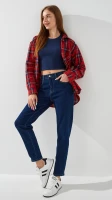 Джинси Mom Fit жіночі  1319 25 Синій