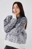 Джемпер однотонний жіночий Femme 10102 One Size Чорний (2000990349545W)  Фото №1
