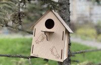 Купить Скворечник для птичек Woodis 23х21х17 см Ш-01 (2000989669449) Артикул: 2000989669449 Миниатюра фотографии № 1