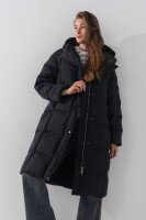 Куртка зимова жіноча Пух 65 One Size Чорний (2000990131096W)  Фото №0